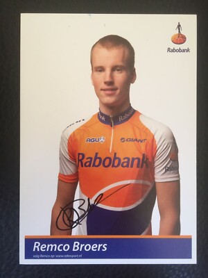RADSPORT Radsport - Cycling: REMCO BROERS / RABOBANK / RENNERSKAART signiert