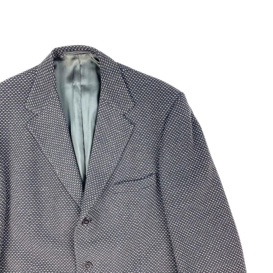VERSACE tailored jacket cashmere blend vintage white black VERSACE tailored jacket cashmere blend vintage white black