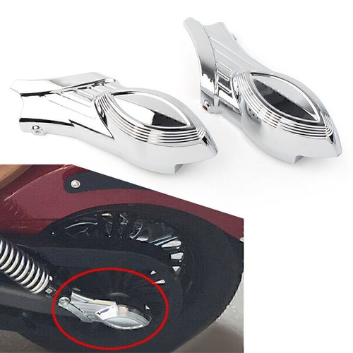ABS Chrome Rear Swingarm Axle Bolt Covers Fits For Indian Scout Models