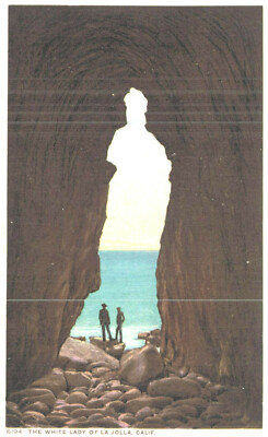 VIntage Postcard-#6194, The White Lady of La Jolla, CA