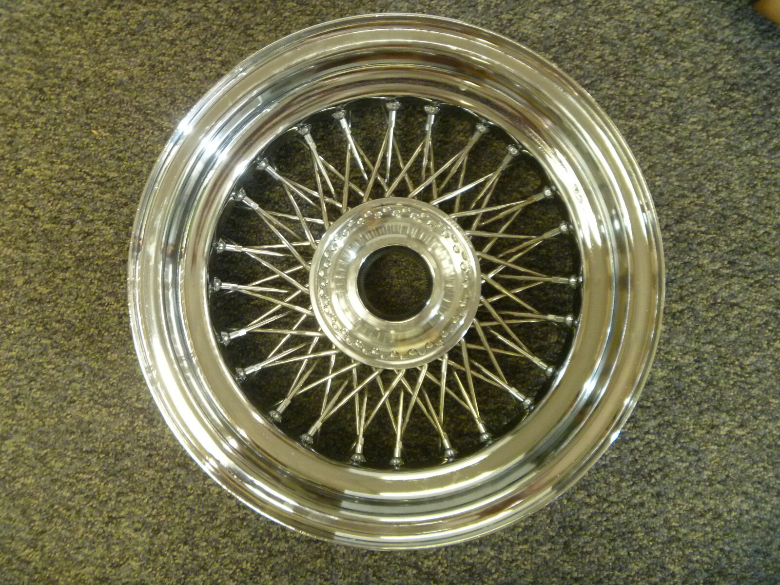 ASTON MARTIN DB4 DB4GT DAYTON WIRE WHEEL CHROME WITH STAINLESS SPOKES DB2 DB2/4 