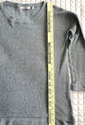 SOFT ENVIRONMENT Damen PXS Sweater Pullover grau Tweed Farbe leicht weich - Bild 7 von 8