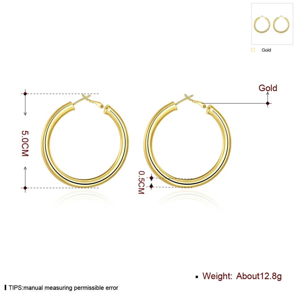 Wholesale Nickle Free Antiallergic Real Gold Plated Silver Earrings For Women A2 - Image 2 of 4