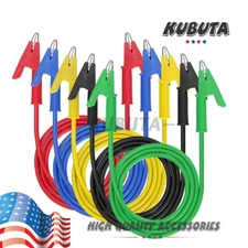 5Pcs 30V 15A Alligator Clips Electrical Test Leads Set Jumper Wires Cables Set