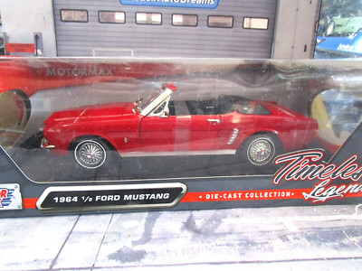 FORD Mustang Cabriolet 1/2 red rot V8 - 1964 SP Yatming Motormax  1:18