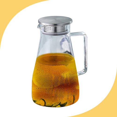 Pichet Filtre à tendance Eau Bouillante Fleur Théière Théière avec Couvercle Verre Eau