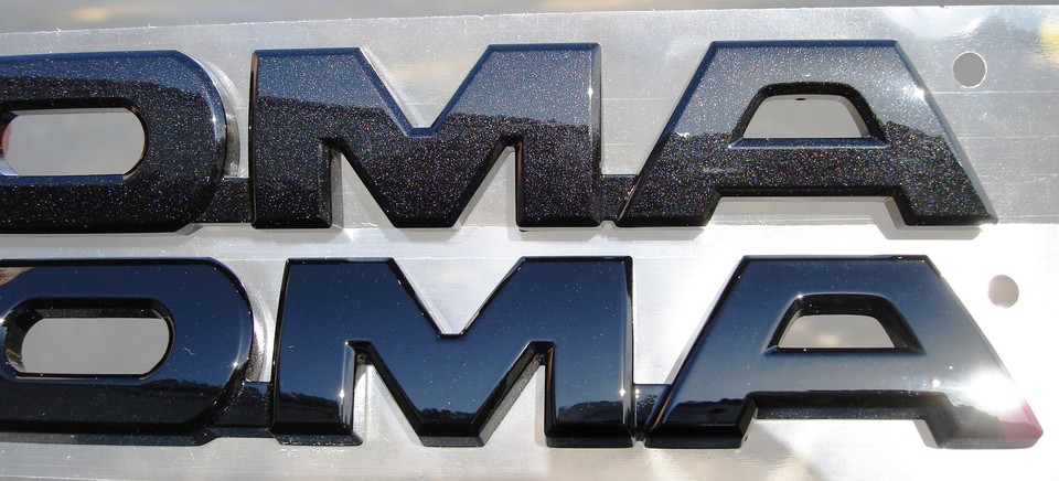 Toyota Tacoma 2015 TRD Pro Flat Black Emblems Genuine OEM OE