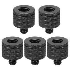 Tripod Screw Adapter Camera Screw Mount M8 Female to 1/4" Male Black 5Pcs