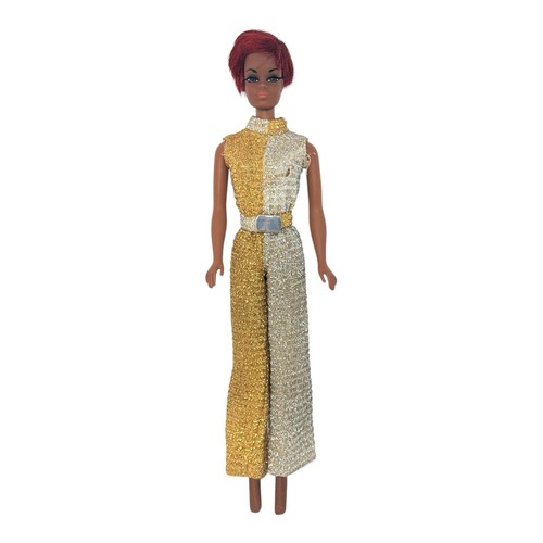 Barbie VINTAGE Redhead JULIA Doll In Talking Doll Outfit Silver & Gold Very Nice - Picture 1 of 14