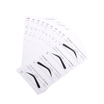  10 Pcs Klebeschablonen Schmink Augenbrauenschablonenvorlage Make-up-Tools