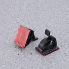  50-teilige doppelseitige selbstklebende Kabelklemmen Einstellbare rote