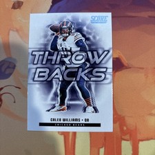 2025 Panini Score Caleb Williams Throw Backs 