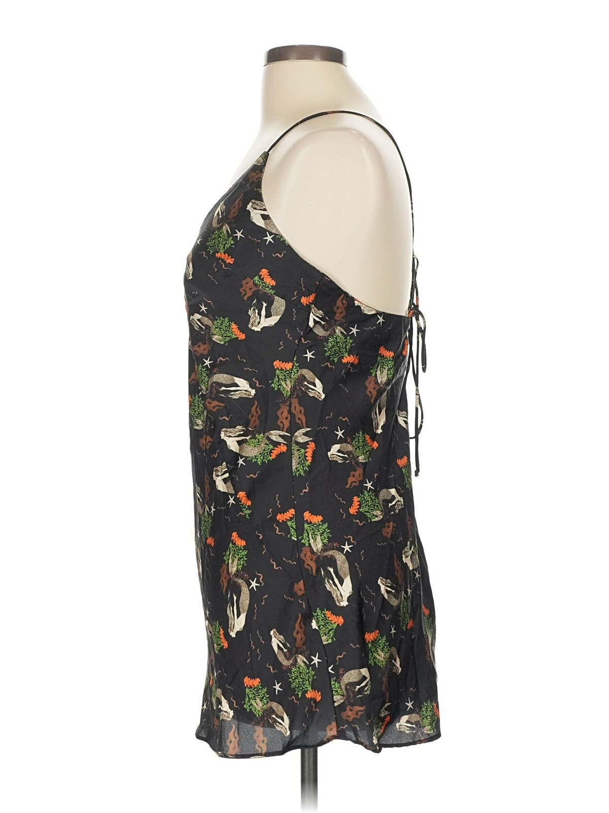 Zara Women Black Sleeveless Top M thumbnail 4