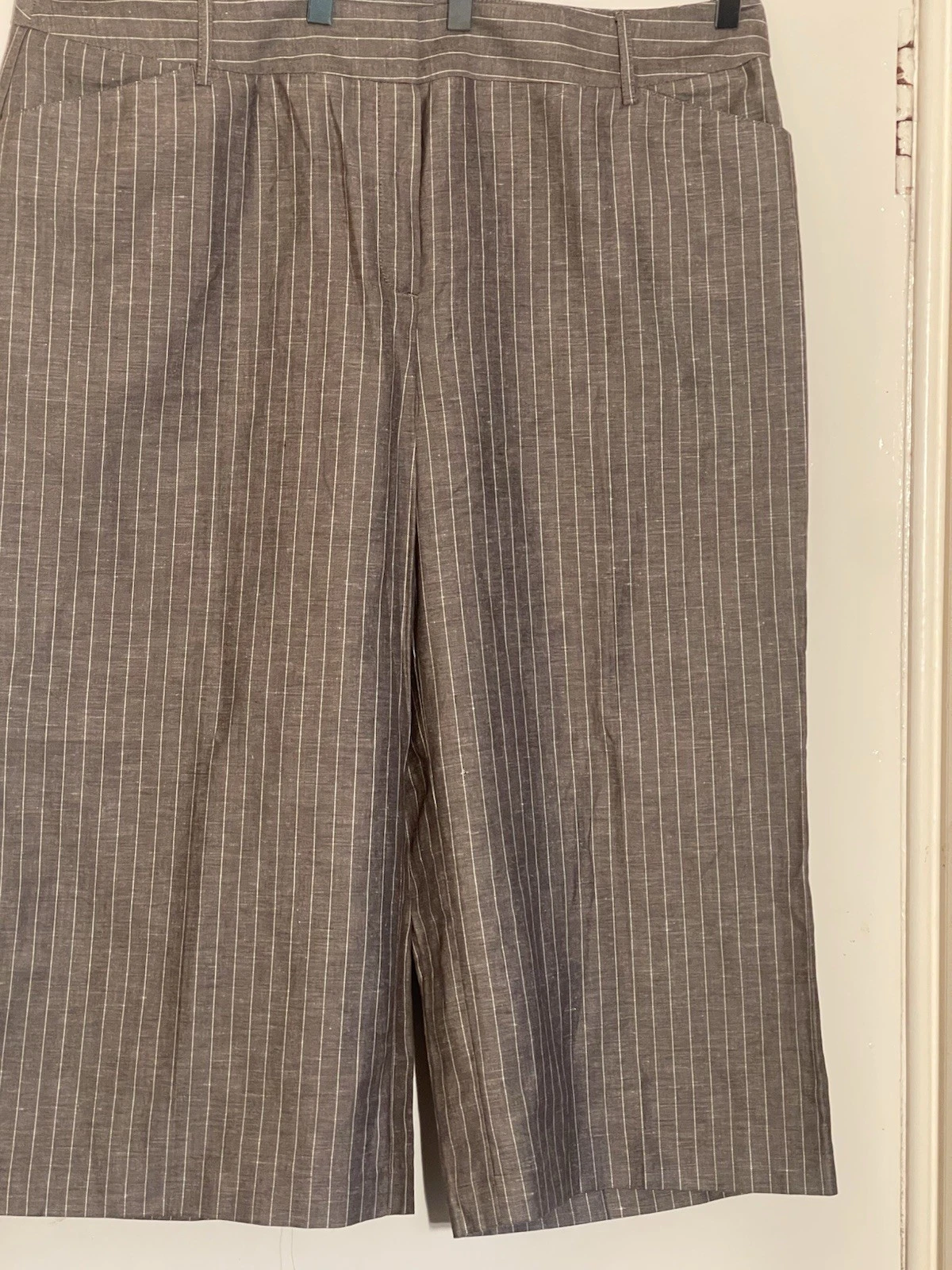 SOUTH- Womens Summer Long Shorts Crop Trouser Plus Size Grey Marl U.K20”/40W”