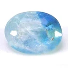 SYMMETRICAL UNHEAT RUSSIAN MARBLE BLUE EUCLASE GEM - OVAL CUT