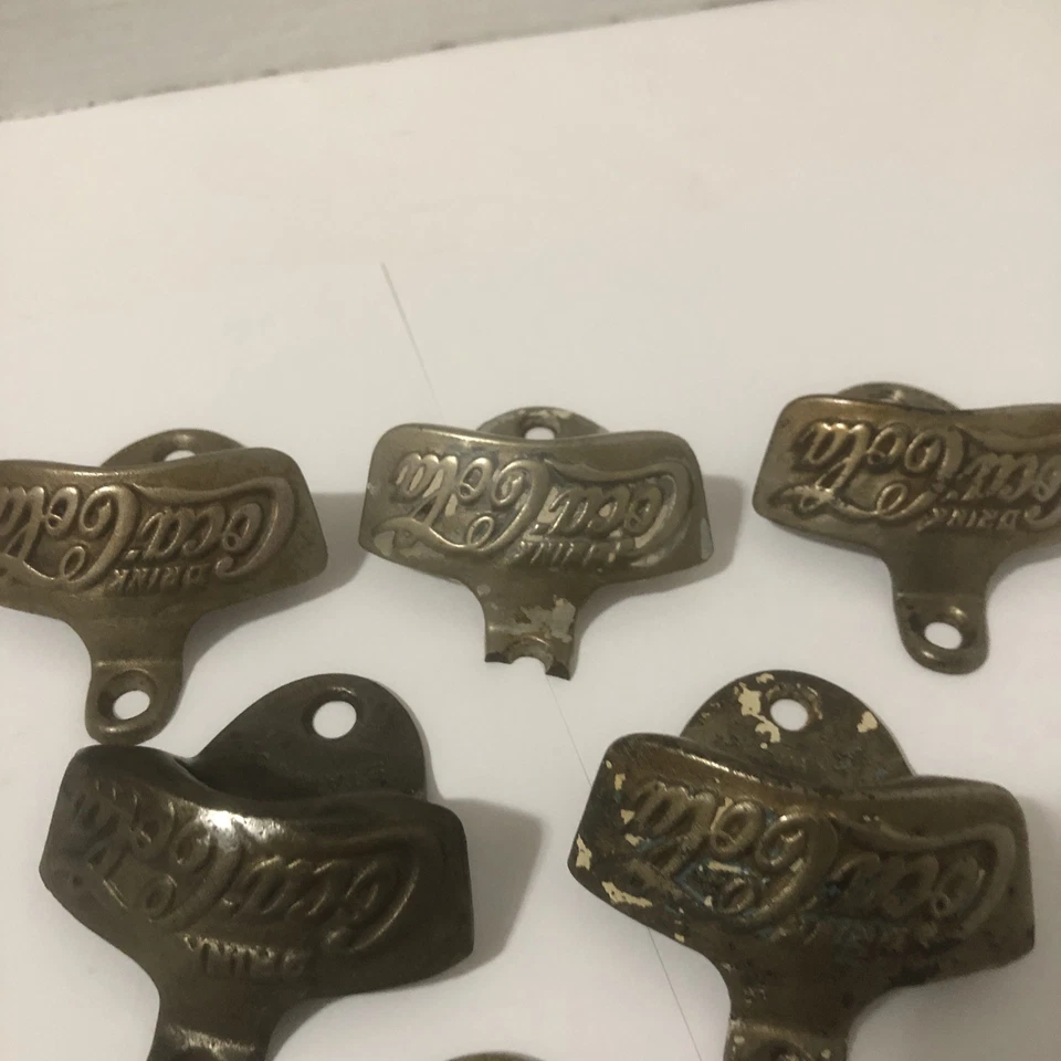 VTG COCA-COLA Wall Mount Bottle Opener STARR X Brown Co PATD 1925 Lot Of 6 - Image 4 of 4
