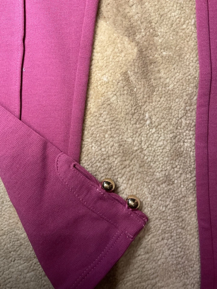 Janie and Jack Button Cuff Ponte Knit Pants NEW sz 6 Girl Legging elastic waist - Image 3 of 4