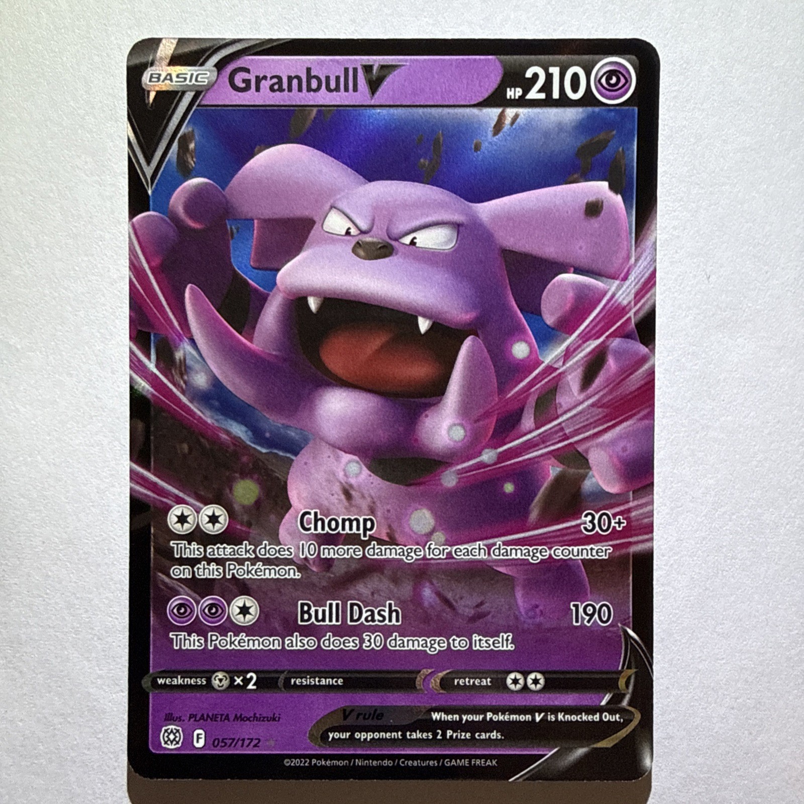 Granbull V 057/172 Swsh09: Brilliant Stars Holo