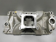 Edelbrock Victor Jr Chevrolet Sbc 350 400 4 Bbl Aluminum Intake Manifold 2975