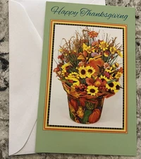 Happy Thanksgiving Thoughtful Happiness  5”x7.75" Stockwell Greeting Card