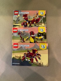 LEGO CREATOR 3in1: Mythical Creatures (31032) - 100% Complete With All 3 Manuals