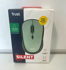 Trust Yvi+ Silent Compact Wireless RF Optical Mouse 1600 DPI Green/Grey