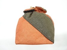 6635870: JAPANESE KIMONO / VINTAGE DRAWSTRING BAG / WOVEN SAYAGATA