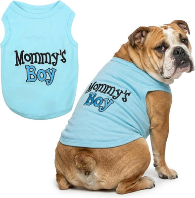 Dog Shirt for Mother'S Day   100% Cotton Shirts for Large Dogs   Blue Sleeveless