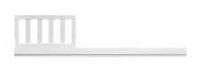 Connelly Convertible Toddler Guard Rail in White