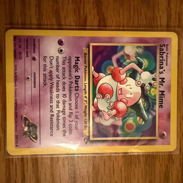 Pokémon TCG Sabrina's Mr. Mime 59/132 Gym Challenge Unlimited LP