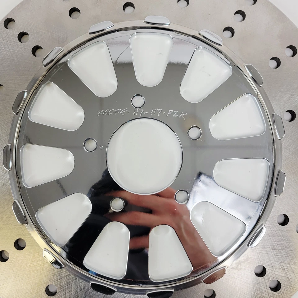 Rotor de freno componentes RC - Harley delantera izquierda - Dynasty - Cromo COG117117CLF2K Foto 2 de 4