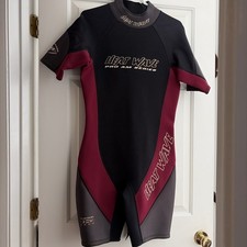 Vtg Women s L Heat Wave Wetsuit Black Surf Swim Water Sports Jet Ski