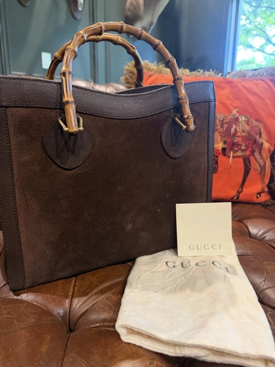 バッグ Rare GUCCI Leather Wood Handle Tote Bag Gucci Bamboo Tote Bags for Women for sale | eBay