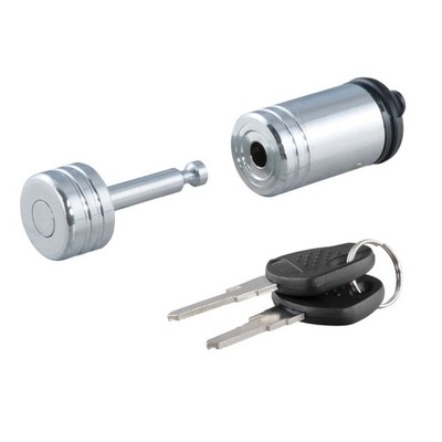 CURT Coupler Trailer Lock 1/4in Pin 7/8in Latch Barbell Chrome 23520