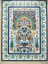 36" x 48" Hand painted Ceramic tile art panel Mosaic wall mural Backsplash 