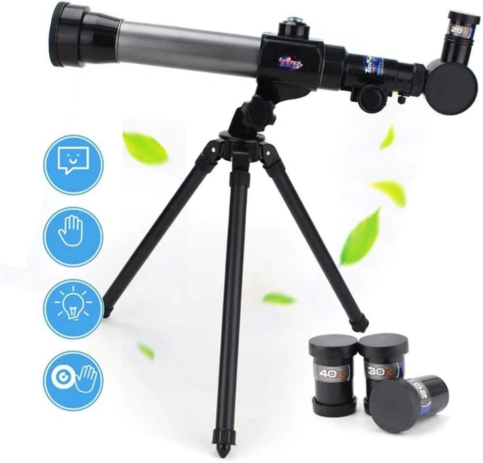 60mm HD Refractor Telescope Kids Beginners with Tripod Assorted - Image 2 of 4