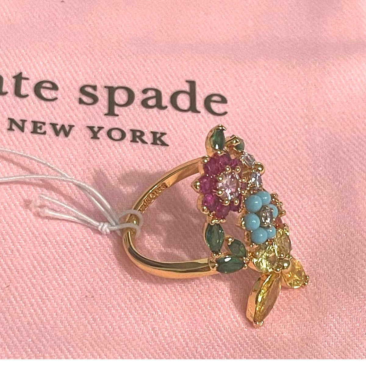 Kate Spade Bloom Flower Ring size 6 New Multicolor | eBay