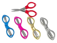 Portable Folding Scissor,Multipurpose Glasses-shaped Mini Cutter Fishing Thre...