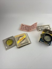 VINTAGE EDNALITE SERIES 5 YELLOW DROP-IN LENS FILTER  FILTER ADAPTER