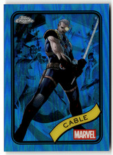 Topps Marvel Chrome 2025 Card No. 145 Cable Blue Refractor 217/299