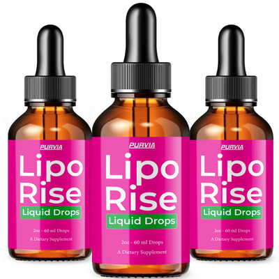 (3 Pack) Lipo Rise Drops for Weight Loss Liporise Digestion Sexy Slim Body (6oz)