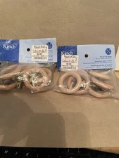 Kirsch Wood Clip Rings for 3/4 in Poles Birch Finish 2 Packs of 7 (14) total