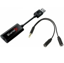 Creative Sound BlasterX G1 7.1 Portable HD Gaming Sound Card Splitter Included