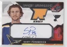 2021-22 SPx Rookie Auto Jersey 340/375 Scott Perunovich #PE Auto 0il7