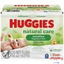 Huggies Natural Care Sensitive, Baby Wipes Refill Packs 352, 176 ea, 2 pack