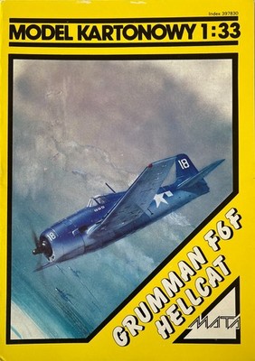 Mata card model kit of the Grumman F6F Hellcat