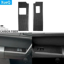 Real Carbon Fiber Front Window Lift Switch Panel Cover Trim For Ford Focus 08-11