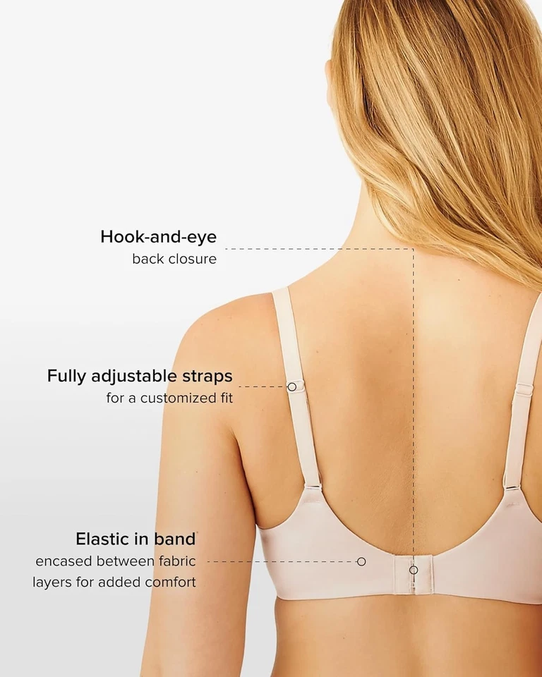 Roebuck Wacoal para mujer elevado encanto sin forro cobertura completa con aros  Foto 4 de 4