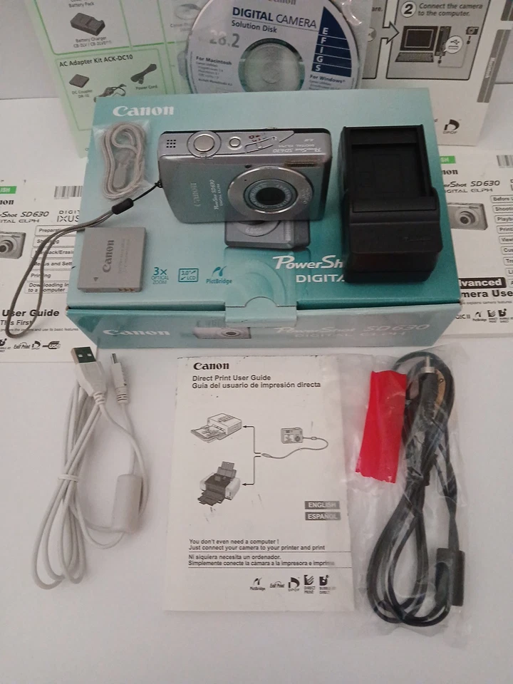 Цифровая камера Canon PowerShot SD630 ELPH 6,0 Мп с аксессуарами - Изображение 2 из 4