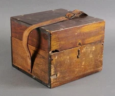 1899 Fields Reversible Arrow Dial Nautical Plotting Instrument w/ Case